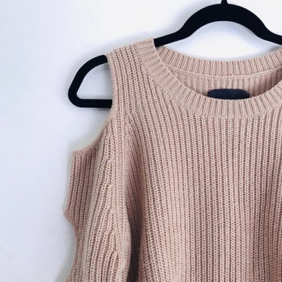 Zoe Jordan Sweater XS Galileo Wool Cashmere Cold Shoulder Cutout Sleeves Knit - Picture 6 of 9